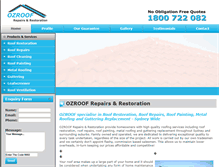 Tablet Screenshot of ozroof.com.au